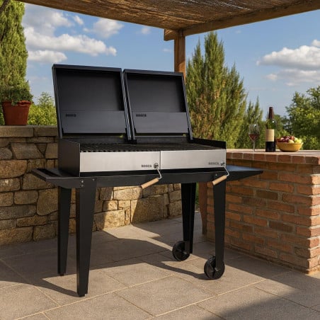 Set Parrilla 2 Block 500 + Carro 1000 Roble Bosca
