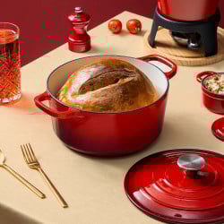 Olla Fierro Esmaltado Rojo 24 Cm Lugano