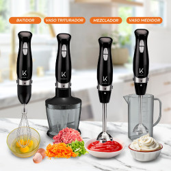 Minipimer Lite 600W 4 En 1Kitchen-It