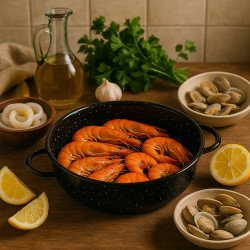 Fuente Esmaltada Negra 24 Cm Garcima