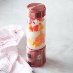 Licuadora Electrica Portatil Vaso De Vidrio 450Ml Rosada Spow Davoli