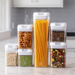 Set De 7 Contenedores Herméticos Transparente Simplit