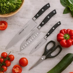 Set Cuchillos 3Pc Riviera 807710 + Tijeras Arcos