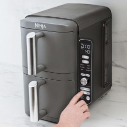 Freidora De Aire Ninja Vertical Double Basket 9,5L Gris Xl