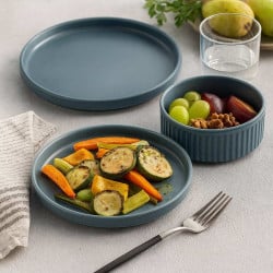 Set Vajilla 18 Piezas Blue Sand Lugano