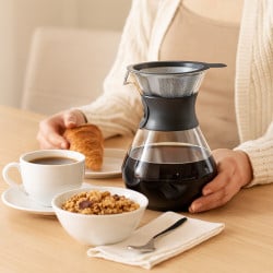 Cafetera Borosilicato Con Filtro Y Silicona 400Ml Lugano