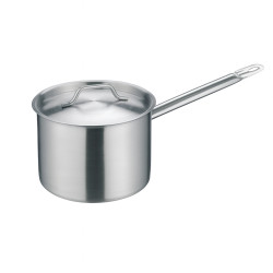 Cacerola Alta Con Tapa Y Mango 4Lt Inoxidable 20X12Cm E11303 Wolfen