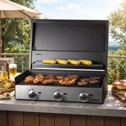 Parrilla A Gas Bosca Block 750 Inoxidable