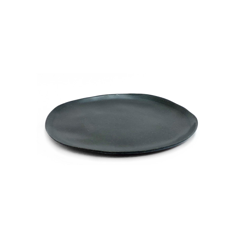 Plato Bajo Melamina Grafito 20cm Lugano. Vajilla elegante color grafito, diseño moderno y resistente. Ideal para tu mesa.