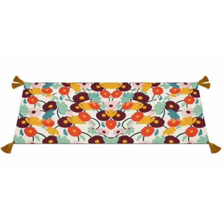 Camino de mesa Flower Lugano, diseño floral moderno. Decoración hogar con estilo, textil para mesa único.