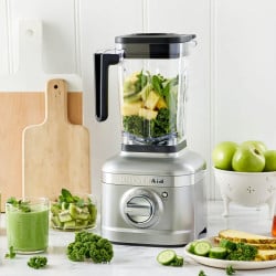 Licuadora Con Jarra De Vidrio Plata K400 Kitchenaid