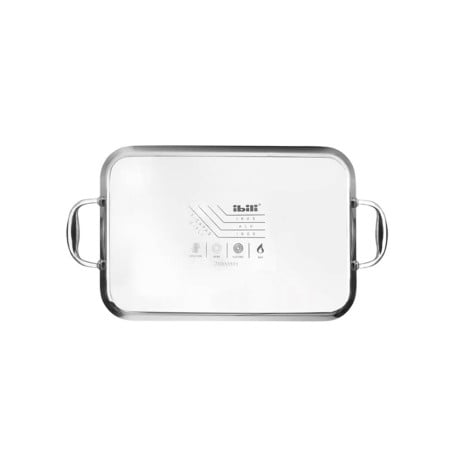 Plancha grill 38x25cm Triply Natural Cooking Ibili para asados perfectos en tu cocina o parrilla. Resistente y fácil de limpiar.