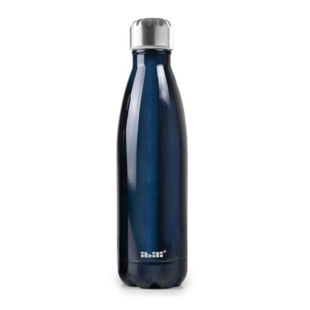 Botella Térmica 0 5L Acero Inoxidable Azul Ibili mantiene tu bebida fría o caliente ideal para llevar a todos lados