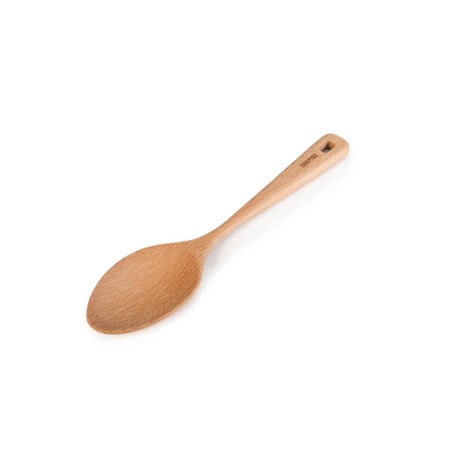 Cucharón de madera Ibili 30cm para cocinar. Utensilio de cocina resistente y duradero. Ideal para chefs y amantes de la cocina.