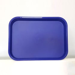 Bandeja Autoservicio Plástico Rectangular Azul 43,6X34,5Cm Rinox