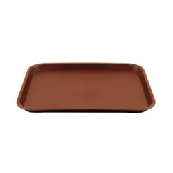 Bandeja De Autoservicio Plástico Rectangular Café 43,6X34,5Cm Rinox