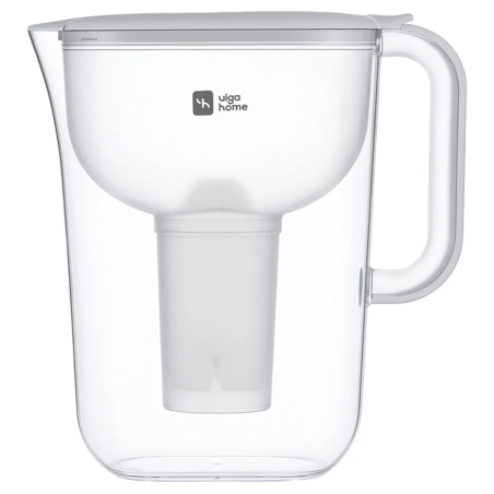 Jarra Purificadora de Agua 2L Gris VigaHome filtro agua hogar cocina saludable