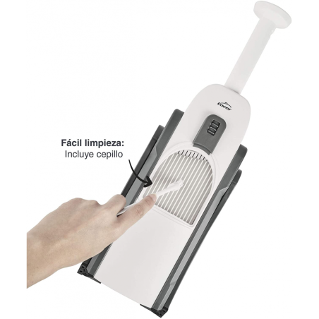 Mandolina Vertical 4 Usos Lacor para cortes perfectos fácil limpieza y uso versátil en tu cocina producto de alta calidad