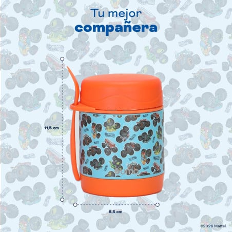 Termo Comida Hot Wheels Truck + Cuchara 330ml Acero Inox UMA