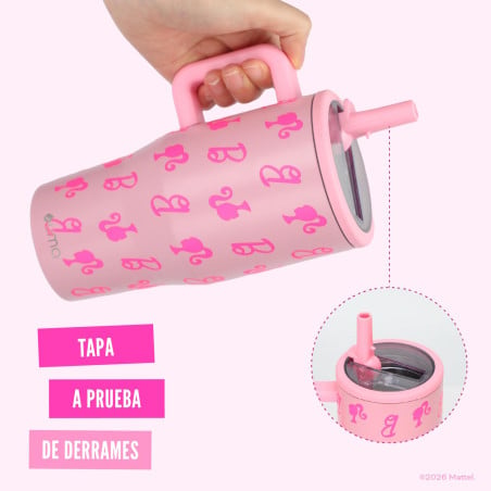 Vaso Térmico Tumbler Mug Barbie Vibes 590ml Acero Inox UMA