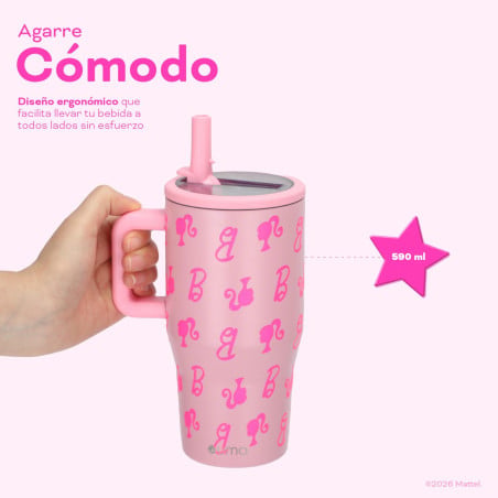 Vaso Térmico Tumbler Mug Barbie Vibes 590ml Acero Inox UMA