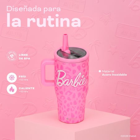 Vaso Térmico Tumbler Mug Barbie Print 590ml Acero Inox UMA