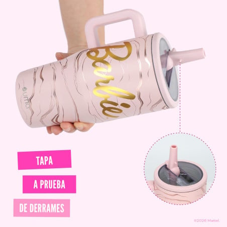 Vaso Térmico Tumbler Mug Barbie Dreams 590ml Acero Inox UMA