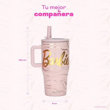 Vaso Térmico Tumbler Mug Barbie Dreams 590ml Acero Inox UMA
