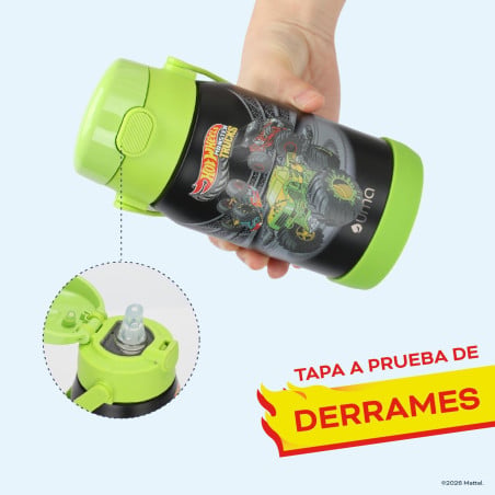 Botella Térmica Niños Hot Wheels Trucks 450ml Acero Inox UMA