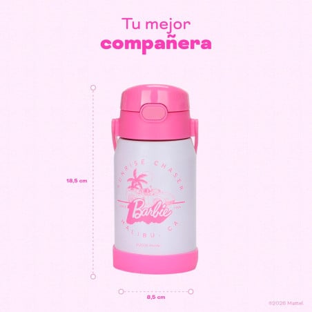 Botella Térmica Niños Barbie Malibu 450ml Acero Inox UMA