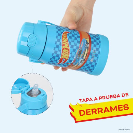 Botella Térmica Niños Hot Wheels Race 450ml Acero Inox UMA