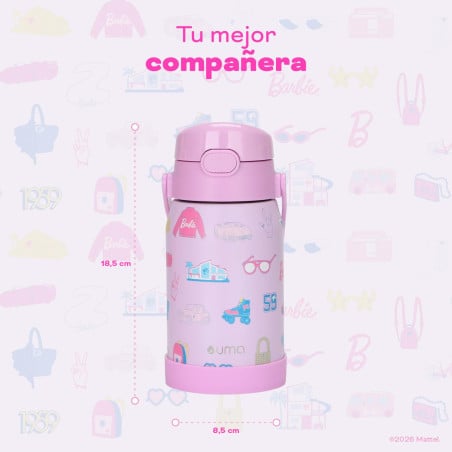 Botella Térmica Niños Barbie Iconic 450ml Acero Inox UMA