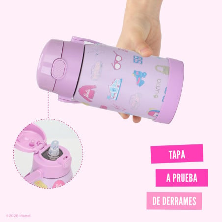 Botella Térmica Niños Barbie Iconic 450ml Acero Inox UMA