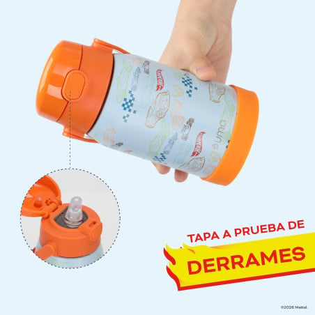 Botella Térmica Niños Hot Wheels Class 450ml Acero Inox UMA