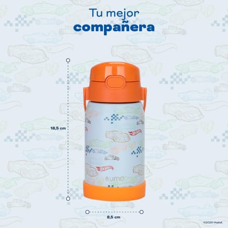 Botella Térmica Niños Hot Wheels Class 450ml Acero Inox UMA
