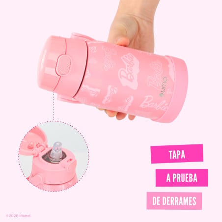 Botella Térmica Niños Barbie 450ml Acero Inox UMA