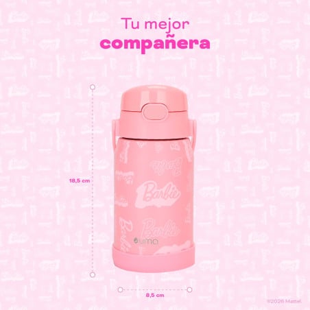 Botella Térmica Niños Barbie 450ml Acero Inox UMA