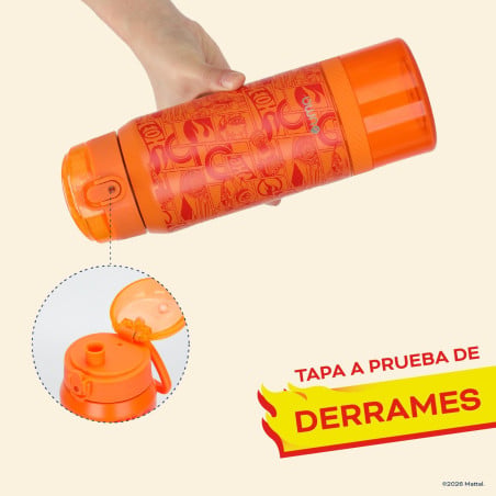 Botella Térmica Niños Hot Wheels Comic 2 en 1 590ml Acero Inox UMA