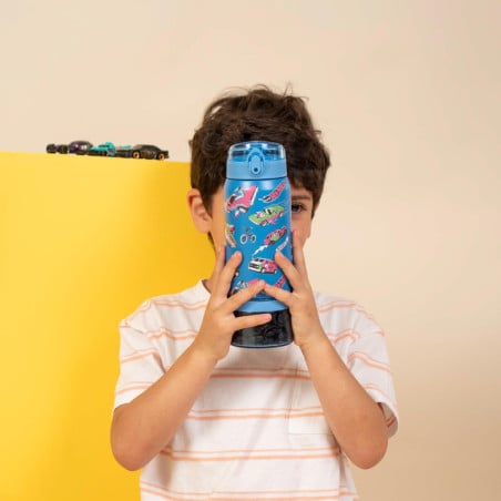 Botella Térmica Niños Hot Wheels Fast 2 en 1 590ml Acero Inox UMA