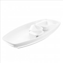 Fuente 30X17.5Cm Tres Salsas Contour Banket