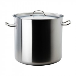 Fondo Con Asas Y Tapa 70Lts 45X45Cm Inoxidable Lacor
