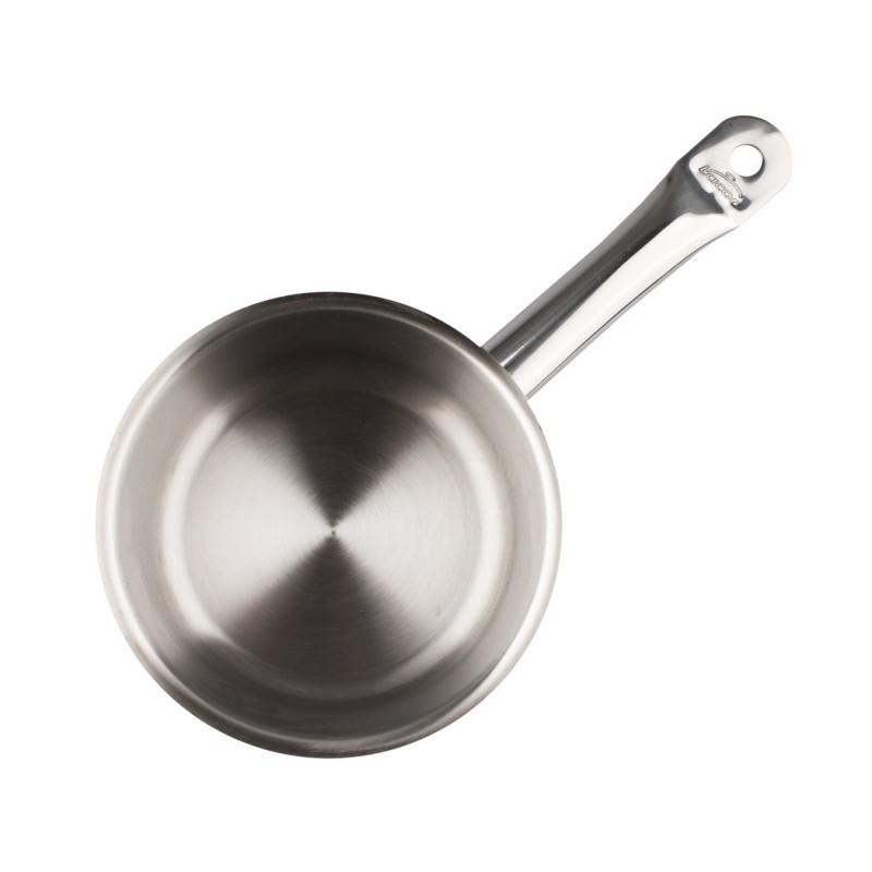 Cacerola baja con mango Lacor 16x7.5cm 1.5lt acero inoxidable, ideal para cocina y hogar