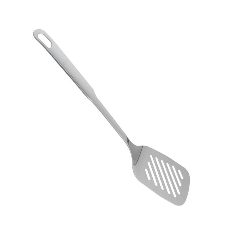 Espátula SMB Lacor acero inoxidable utensilio cocina volteador alimentos diseño ranurado calidad profesional Chile