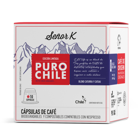 Cápsulas de Café Puro Chile Señor K