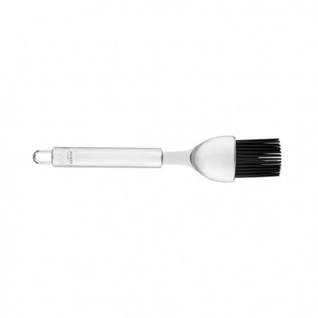 Brocha silicona Lacor mango acero 4cm 64422, utensilio cocina, repostería, fácil limpieza, resistente calor.
