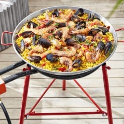 Set Paellera 50 Cm Con Difusor Y Soporte Tabarca Garcima