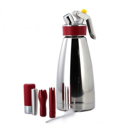 Sifón 0.5lts Thermo Whip Plus Frío/Calor Isi para crema batida y espumas calientes y frías. Utensilio de cocina profesional.