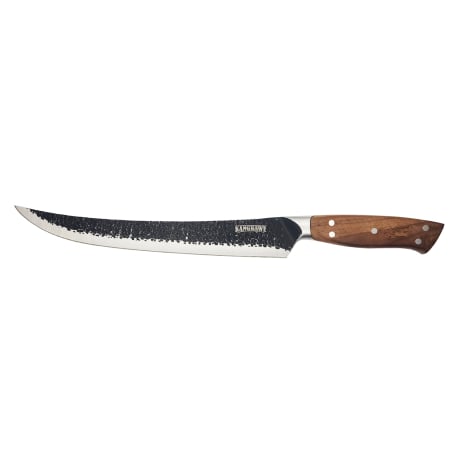 Cuchillo Carnicero 25cm Curvo Martillado Kangkawe
