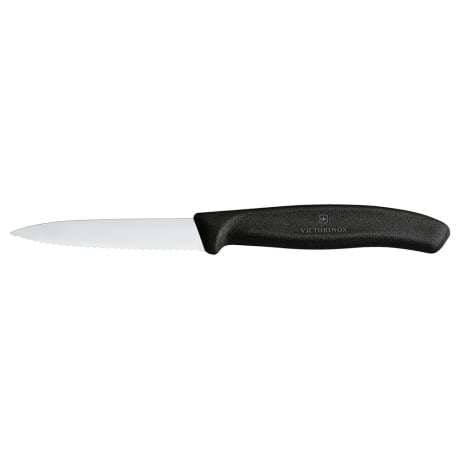 Cuchillo Verdura Swiss Classic color Negro. Hoja 8 cm. Victorinox