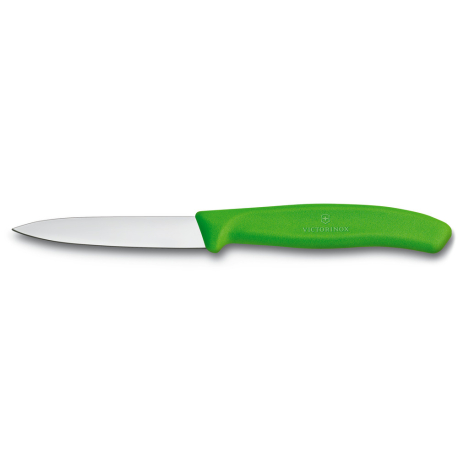 Cuchillo mondador Swiss Classic color Verde. Hoja 8 cm. Victorinox